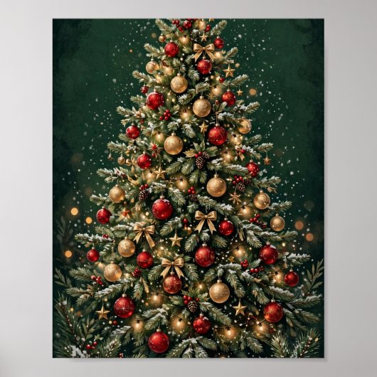 Affiche d'arbre de Noël (Devant)