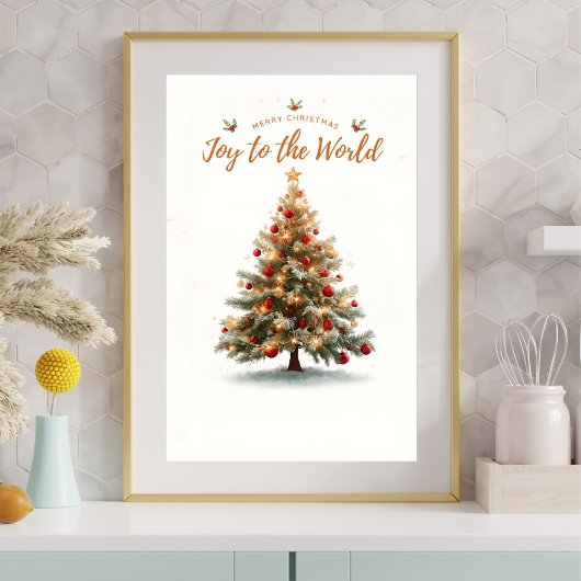 Affiche d'arbre de Noël — Vacances d'hiver magique
