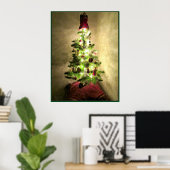 Affiche d'arbre de Noël vintage (Bureau à domicile)