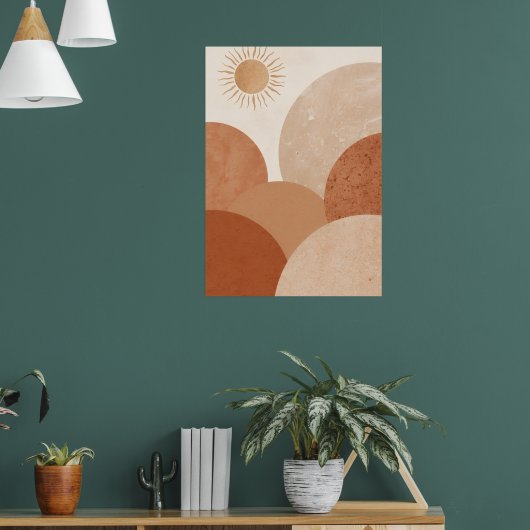 Affiche d'arche de soleil du désert | Art mural bo (Salon 1)