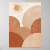 Affiche d'arche de soleil du désert | Art mural bo (Devant)