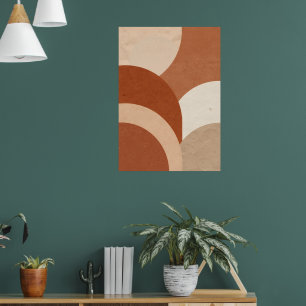 Affiche d'arche en terracotta à coquille Saint-Jac