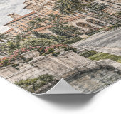 Affiche d'architecture de Coral Gables Floride #09 (Coin)