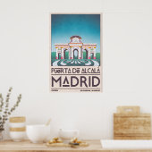 Affiche d'architecture de Madrid Puerta de Alcalá (Cuisine)