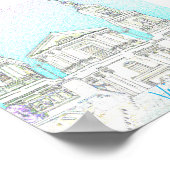 Affiche d'architecture d'église de Vitebsk Bélarus (Coin)