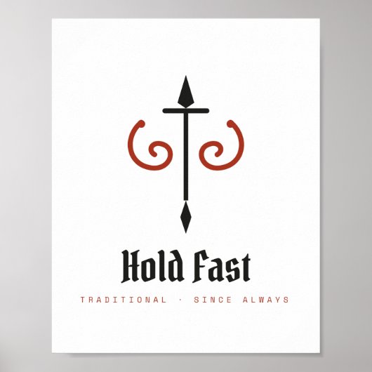 Affiche d'archive de force traditionnelle Hold Fas (Devant)