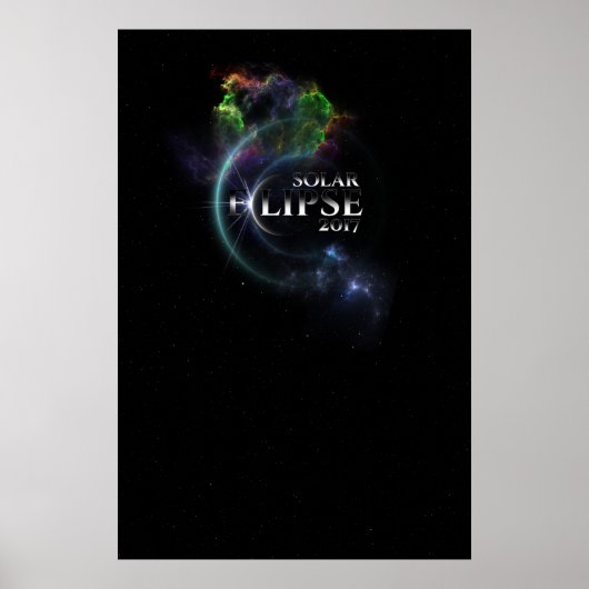 Affiche d'archives Solar Eclipse 2017 (Devant)
