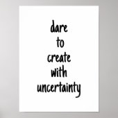 Affiche Dare To Create (Devant)