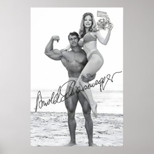 Affiche d'Arnold Schwarzenegger - Illustration de