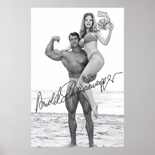 Affiche d'Arnold Schwarzenegger - Illustration de (Devant)