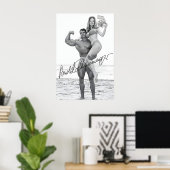 Affiche d'Arnold Schwarzenegger - Illustration de (Bureau à domicile)