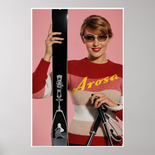Affiche d'Arosa, Suisse (Devant)