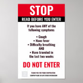 AFFICHE D'ARRÊT D'AFFAIRES (Devant)