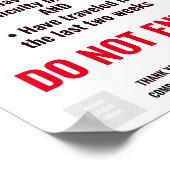 AFFICHE D'ARRÊT D'AFFAIRES (Coin)