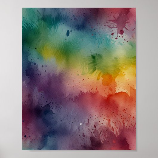 Affiche d'art à l'aquarelle élégante (Devant)