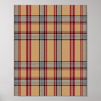 Affiche d'art à motif carreauté Luxe Classique