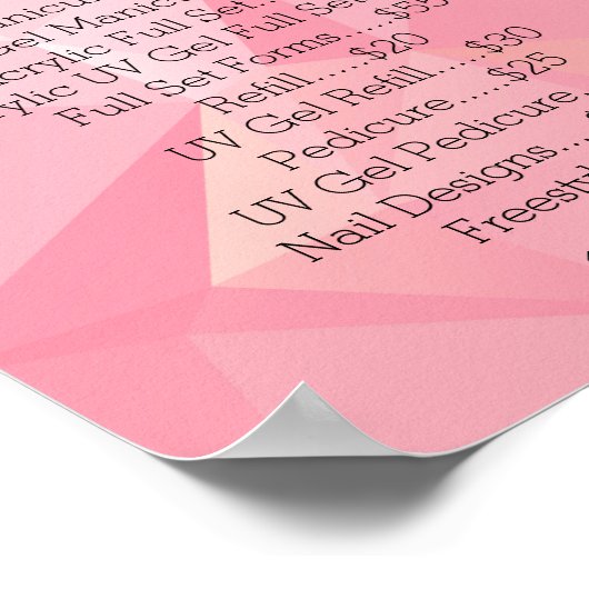 Affiche d'art à ongles (Coin)