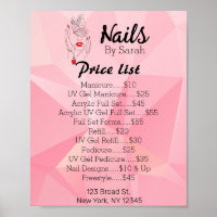 Affiche d'art à ongles