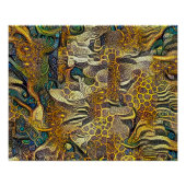 Affiche d'art abstrait de style Boho (Devant)