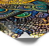 Affiche d'art abstrait de style Boho (Coin)