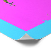 Affiche d'art abstrait de tortue à carapace (Coin)
