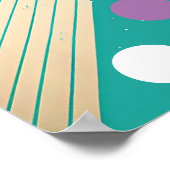 Affiche d'art abstrait d'oiseau (Coin)
