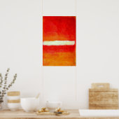 Affiche d'art abstrait moderne - Style Rothko (Cuisine)