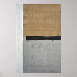 Affiche d'art Abstrait neutre 'au-dessus' Imprimer
