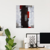 Affiche d'art Abstrait 'Power Trip' Imprimer (Bureau à domicile)