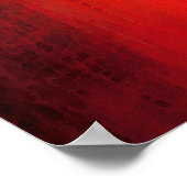Affiche d'art abstrait Red Polar (Coin)