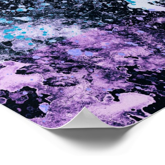 Affiche d'art abstraite congelée (Coin)