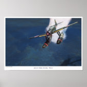 affiche d'art aéronautique "Aichi E16A Zuiun" Paul (Devant)