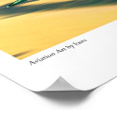 Affiche d'art aéronautique "Dewoitine D.520" (Coin)