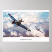 Affiche d'art aéronautique "Douglas TBD Devastator (Devant)