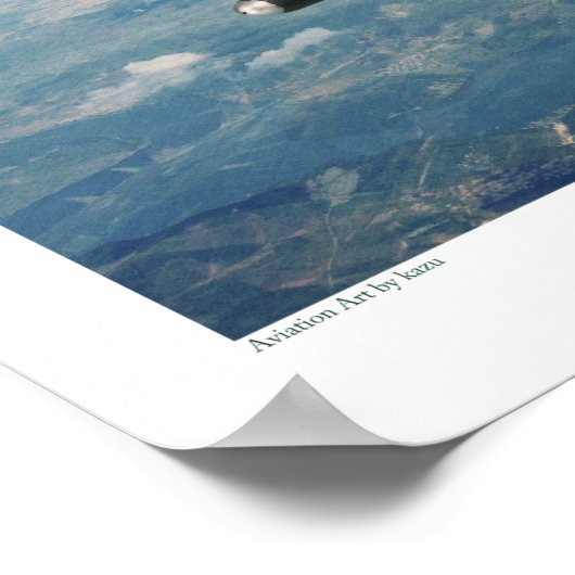 Affiche d'art aéronautique "F9F Panther" (Coin)