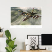 affiche d'art aéronautique " F-111 Aardvark" (Bureau à domicile)