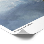 Affiche d'art aéronautique "F-86 Saber" (Coin)