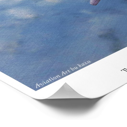 Affiche d'art aéronautique "Focke-Wulf Ta 152" (Coin)