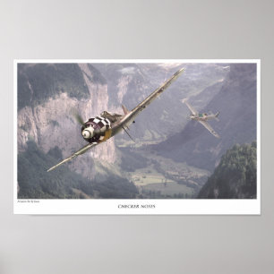 Affiche d'art aéronautique "Fw190A"