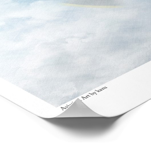 Affiche d'art aéronautique "Grumman F6F Hellcat" (Coin)