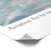 Affiche d'art aéronautique " Mitsubishi A7M Reppú" (Coin)