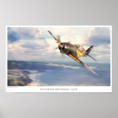 Affiche d'art aéronautique "Mitsubishi J2M Raiden" (Devant)