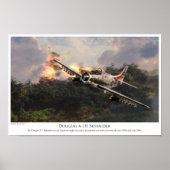 Affiche d'art aéronautique "Skyraider" (Devant)
