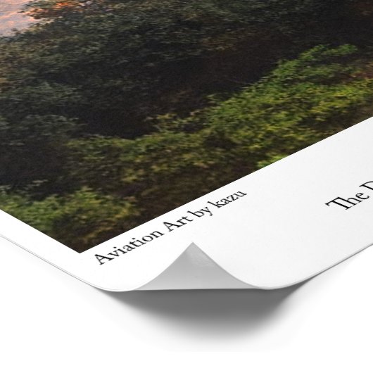 Affiche d'art aéronautique "Skyraider" (Coin)