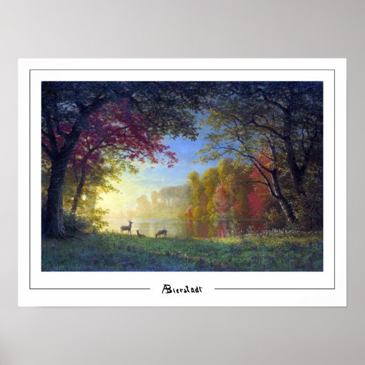 Affiche d'art Albert Bierstadt Zedign #11 (Devant)