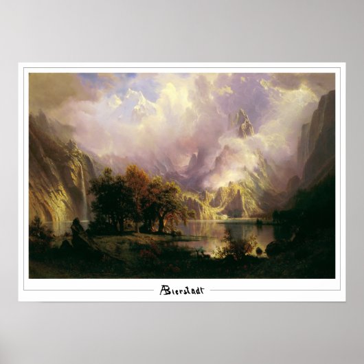 Affiche d'art Albert Bierstadt Zedign #136 (Devant)