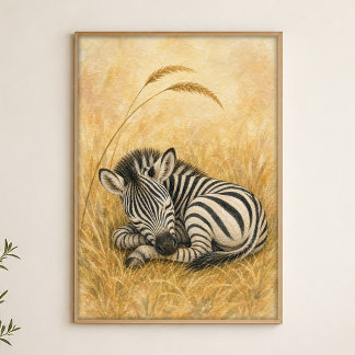 Affiche d'art aquarelle fantaisiste représentant u