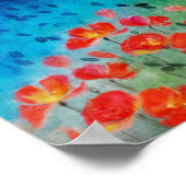 Affiche d'art au coquelicot (Coin)