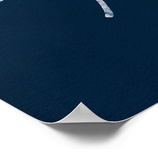 affiche d'art bleu marine (Coin)