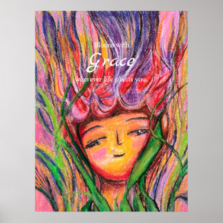 Affiche d'art Bloom With Grace pour elle